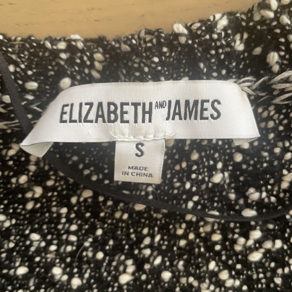 Elizabeth and James Black and White Sweater - Picture 2 of 2